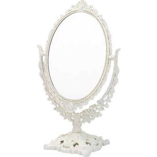 2019 household European style desk makeup glass double double glass mirror, beauty princess fold tall qing large code mirror