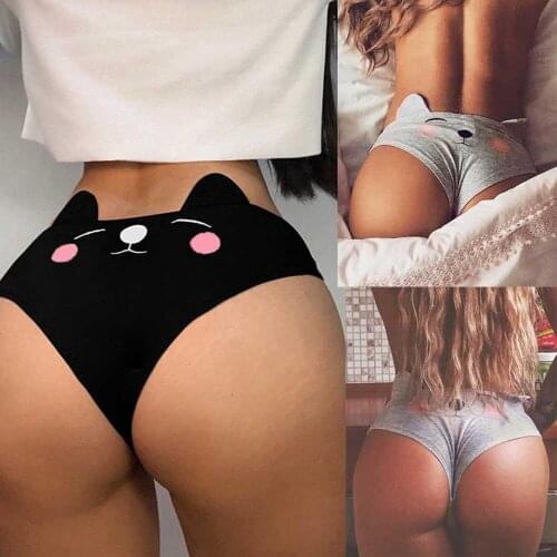 2019 Women Funny Lingerie G-string Briefs Underwear Panties T String Thongs Knickers Hot Sale T String Thongs Knickers Ropa
