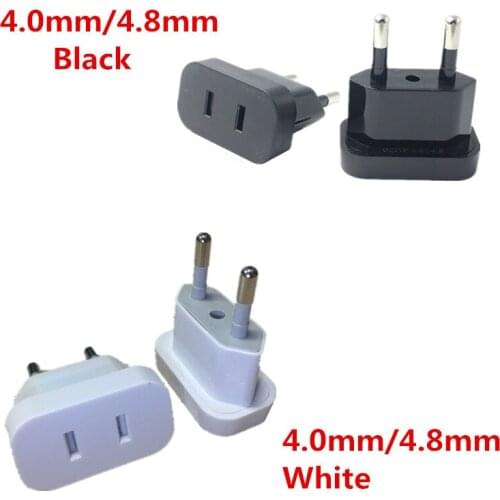 1pcs US To EU Euro Europe Plug Power Plug Converter Travel Adapter US to EU Adapter Electrical Socket