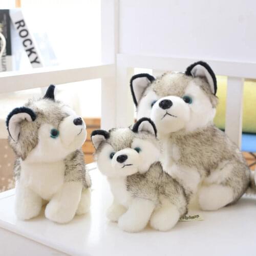 18 CM Cute simulation plush toy Husky Doll Simulation Dog Toy Cute Puppy Children Toy Doll Comfort Gift NTDIZ0138