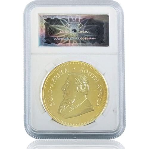 1967 South Africa Krugerrand 1OZ Gold Coin Paul Kruger Token Value Collectible W/ Acrylic Case