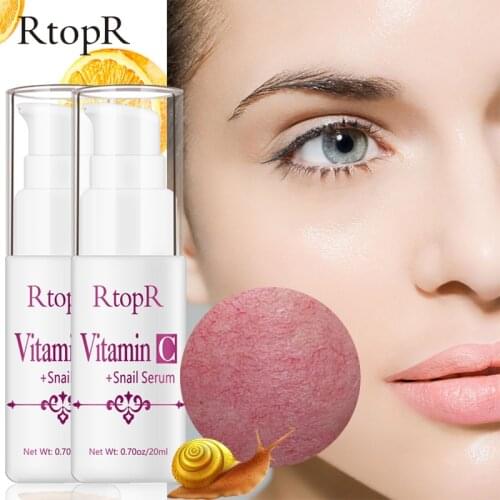 VitaminC Snail Repair Serum Anti Wrinkle Firming Bright Skin Serum For Face Ance Treatment Snail VC Collagen lotion 2 bottles