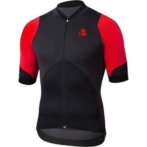 2020 Etxeondo Team Red Short Sleeve Cycling Shirt MTB Bicycle Clothing Cycle Jersey Wear Racing Clothes Uniforms