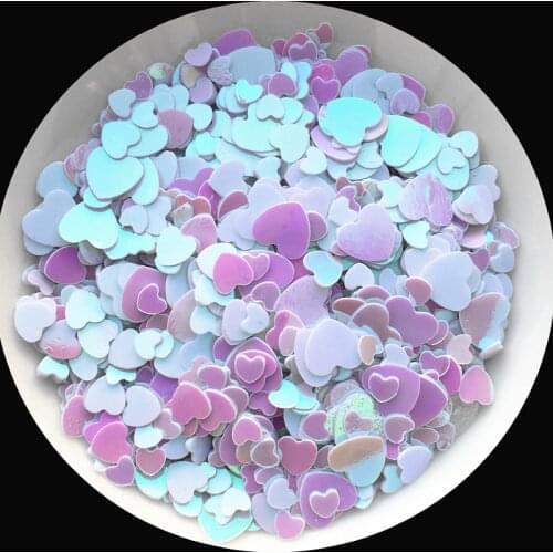 3000pcs/Pack Mix Size 3mm 4mm 6mm Love Heart Shape loose Sequins Paillettes for Nails Art manicure/wedding decoration confetti