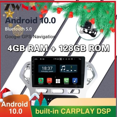 4G 128G For Ford Mondeo 4 2006 - 2010 Car Radio Multimedia Video Player Navigation Android 10 No 2din 2 din DVD