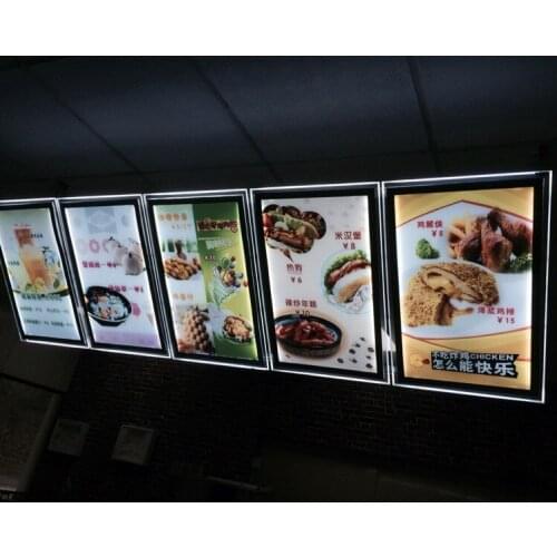 6PCS Led a2 Menu Display Board,a2 acrylic Lightbox poster frames