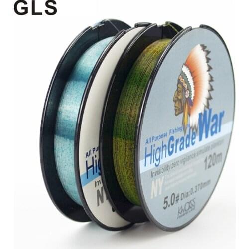 GLS brand German craftsmanship 120 meters spotted line sub-line main line nylon line black pit fishing line