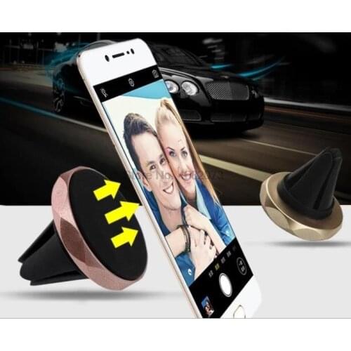 By DHL 500pcs Car Phone Holder 360 Degree GPS Magnetic Mobile Phone Holder For iPhone 7 Samsung S8 Magnet Universal