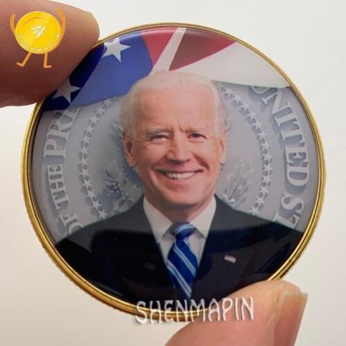 Joseph Robinette Joe Biden 46th US President Commemorative Coin Free Flying Eagle Culture Coin Election Gold Coins Collectibles