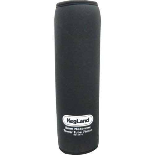 INSULATING NEOPRENE PARKA / JACKET COVER FOR KEGERATOR TOWER FONT - 76MM(3") DIAMETER 1-3 TAP