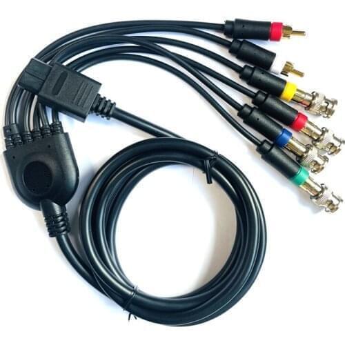 100PCS For N64 For Game cube GC For SFC RCA Composite Cable For Sony PVM BVM NEC XM UPSCALER BNC Not Component