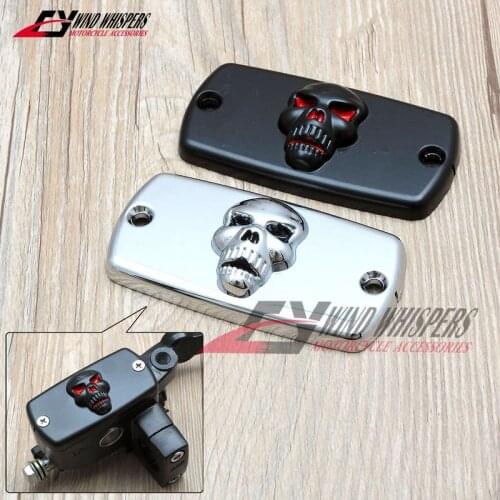Motorcycle skull Reservoir Clutch brake master cylinder cover cap For Honda Steed 400 600 Shadow 400 750 Magna turtle King