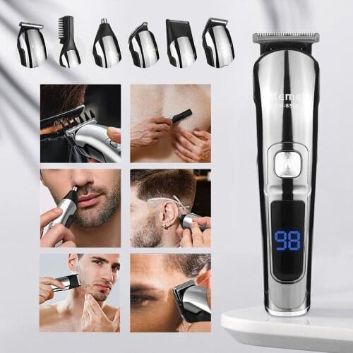 Kemei Electric Hair Clipper for Men Professional Hair Trimmer Hair Cutting Machine for Men Haircut Tool LED Display Shaver Razor