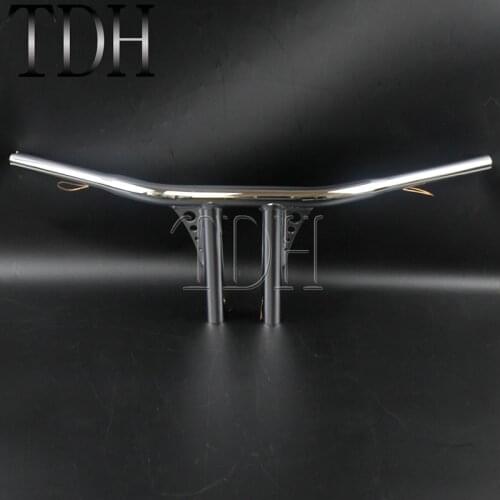 Motorcycle Chrome 10" Rise T-Bar 1 1/4" Fat Bar Handlebar For Harley FLST FXST Sportster XL DYNA LOWRIDER 48 Sportster Touring