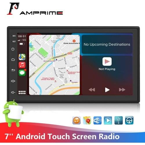 AMPrime Android 2 Din Multimedia Video Player Capacitance Touch Screen MP5 WIFI GPS FM Radio For Volkswagen Nissan Hyundai