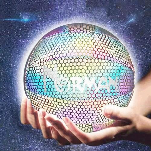 Official Size 5 Reflective luminous Volleyball Ball Soft PU Beach Games Indoor Balloon Volleyball Training Sports Accesorios