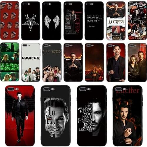HOUSTMUST TV series Lucifer soft phone case for iphone 7 8 6 6s plus x xr xs 11 pro max cover 5s se 5 Silicone shell Coque Funda
