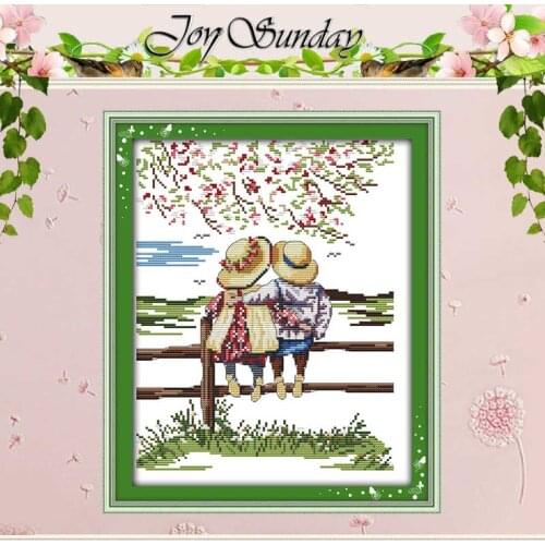 Enjoy Scenery Patterns Counted Cross Stitch 11CT 14CT Cross Stitch Set Wholesale Cartoon Cross-stitch Kit Embroidery Needlework