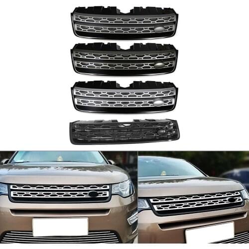 Front Grille Upper Grill For Land Rover Discovery Sport L550 2015 2016 2017 2018 2019 Car Styling Accessories ABS Plastic