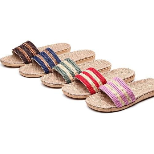 Fashion Women Sandals Flops Rome Slip-On Flat Sandals Shoes Woman Slides Solid Casual Female Dropshipping Sweat absorption