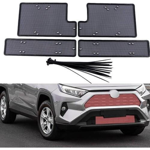 Stainless steel insect net mesh front grille mesh cover insert mesh protective cover for Toyota RAV4 2019 2020 2021 xa50 4pcs