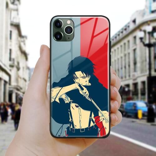 Rival AOT Shingeki No Kyojin Soft Silicone Glass Phone Case Cover Shell For iPhone SE 6 6s 7 8 Plus X XR XS 11 12 Mini Pro Max