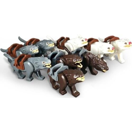 Creator Building Block Lord Rings Locking Animal Wolf Knight Horse Nazgul War Bricks Educational Toys Gift For Children