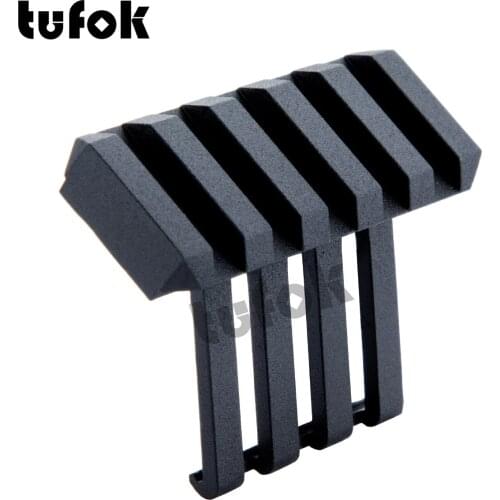 Tufok Rail Mount 45 Degree 5 Slots Offset Picatinny Weaver Low Profile Adapter For Hunting Flashlight Tatctical Accessories