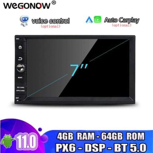 PX6 DSP HD Android 10.0 For universal Car multimedia Player 4GB RAM 64GB ROM 8 Core TDA7851 GPS car Radio MIC wifi Bluetooth5.0