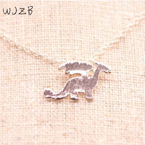 WJZB Fashion Dinosaur pendant necklace Animal necklace