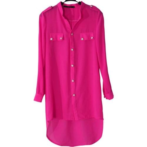 Women Bluz femininas fishtail Shirts Camisas Kimono cardigans Plus size 3XL Tunic Chiffon Muslim Long Shirt Lady Blouses casual