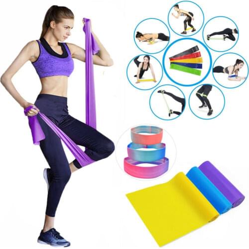 Women Yoga Set Gym Fitness Resistance Elastic Training Rubber Band Set Stretch Exercise Letter Print