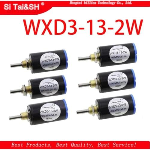 1PCS WXD3-13-2W 10K ohm WXD3-13 2W Rotary side Rotary Multiturn Wirewound Potentiometer