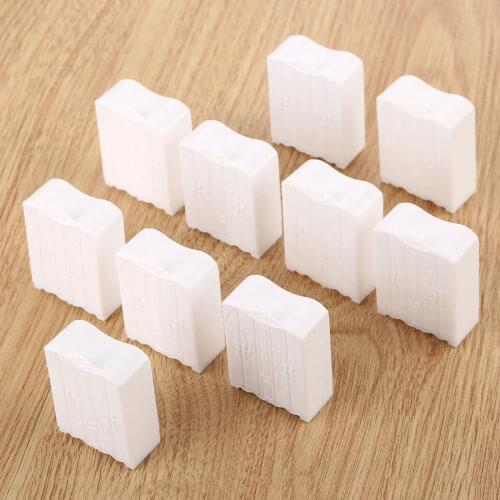 10pcs 1: 50 White Unpaited Wardrobe Closet Model Doll House Miniature Furniture