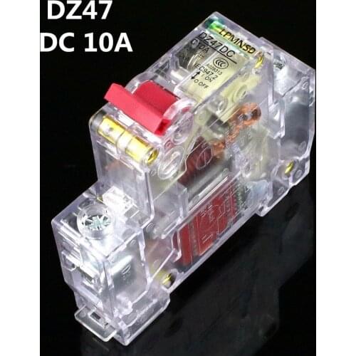 1P 10A 230/400v~Mini Circuit breaker MCB C45 C type AC DC