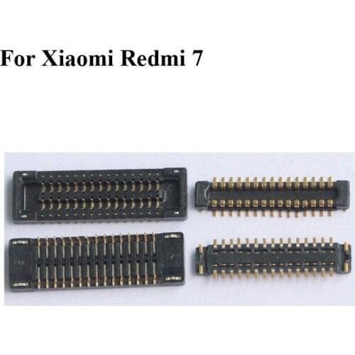 2pcs Dock Connector Micro USB Charging Port FPC connector For Xiaomi Redmi 7 logic on motherboard mainboard Xiao mi Redmi7