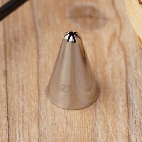 #27 Close Star Cake Cream Decorating Pastry Piping Nozzle Icing Tips Bakeware Kitchen Tools Stainless Steel Small Size