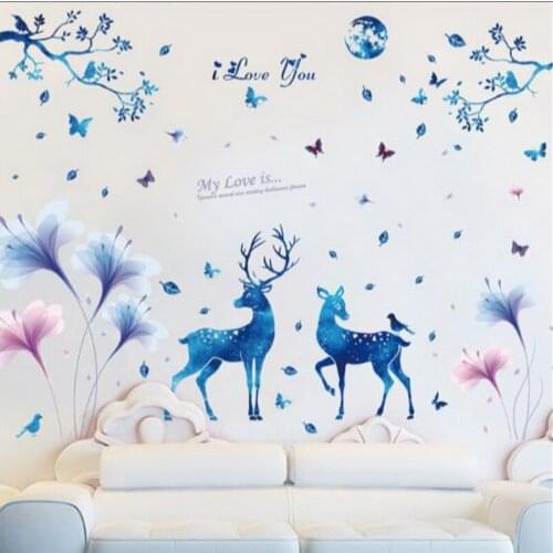 321127/Creative Star wall stickers bedroom room decorations wallpaper wall paper stickers dormitory background wall stickers