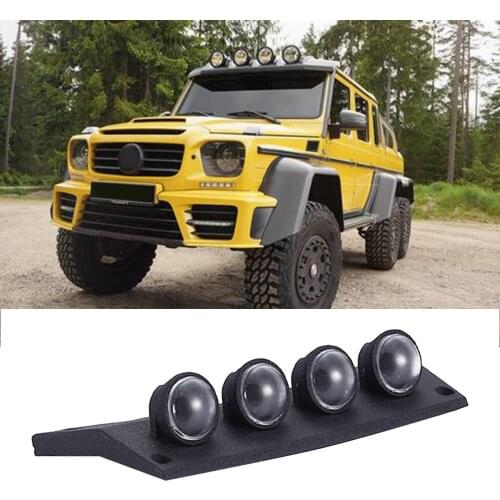 4Leds LED Light Headlights Lighting Kit for TRX4 TRX6 G63 G500 1/10 Scale RC 4WD Climbing Truck Crawler Car Accessories Parts