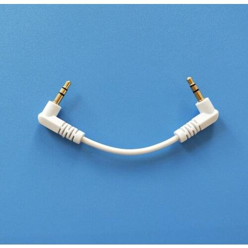 3.5mm Audio Cable Right Angle 90 Degree Male to Male Car Aux Auxiliary Cord 10cm