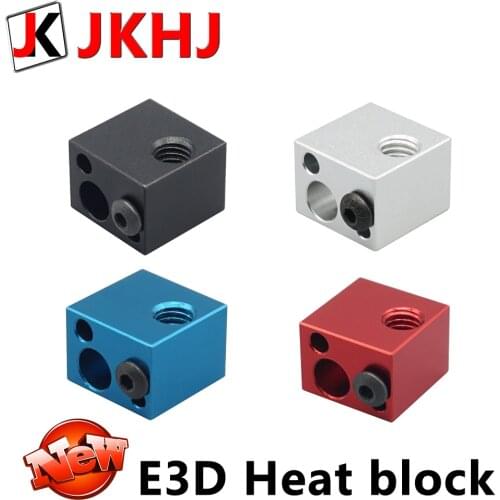 E3D V6 Heating Block 3D Printer Parts Hotend Thermistor and Thermocouple Heater Block Accessories V5 j-head Aluminium heat block