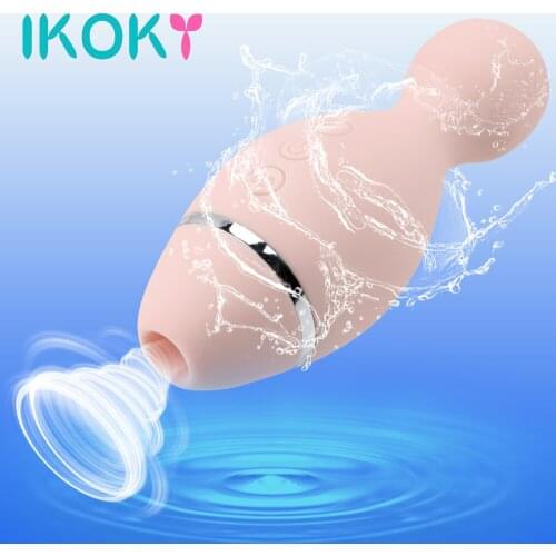 IKOKY Oral Sex Suction Sex Toys For Woman Dildo Sucking Vibrator Nipples G-Spot Massage 6 Suction Modes Vibrating Sucker