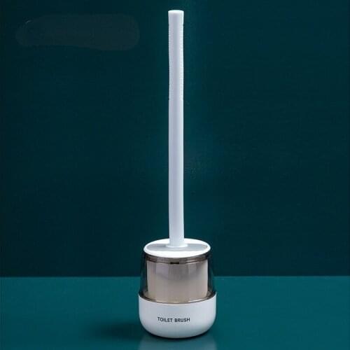 Curve Flat Toilet Brush Beautiful Cute Shape Household New Toliet Brush Cleaning Silicone Wc Borstel Silicone Wc Brush BF50TB