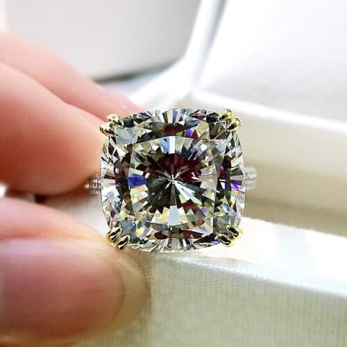 100% 925 Sterling Silver Created Moissanite Pink Sapphire Gemstone Wedding Engagement Luxury Women Rings Fine Jewelry