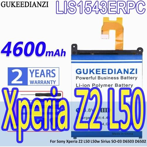 LIS1543ERPC 100% New 4350mAh Phone Replacement Battery For Sony Xperia Z2 L50 L50w Sirius SO-03 D6503 D6502 Li-ion Batteries