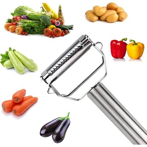 Stainless Steel Multi-function Vegetable Peeler Cucumber Carrot Fruit Potato Planing Grater Kitchen Accessories Kitchen Gadget