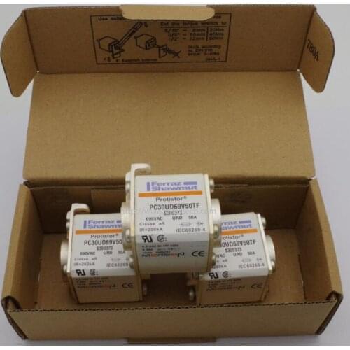 New original PC30UD69V50TF Fusible aR Protistor 50A 690V Fuse