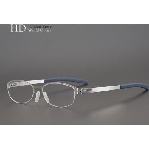 Germany Berlin Vntage Sexy Cat Eye Glasses For Womens Prescription Lens Myopia Eyeglasses Ultralight Titanium Optical Eyewear