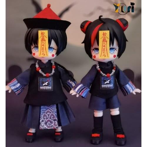 Original Zombie Outfit Clothes 1/12 BJD OB11 Size Clothing Suit Costume Figure Limit Cosplay Gift C