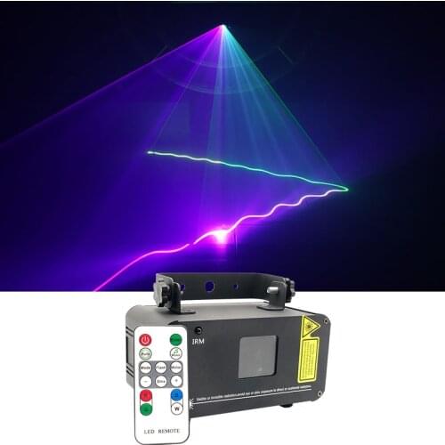 Remote 1 Head RGB Full Color Dj Party Light Line Beam Scan Laser Stage Party KTV Night Club Wedding Dance Disco